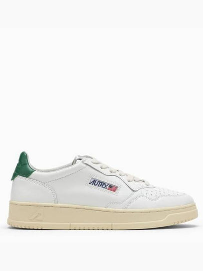 Medalist Green Tab Leather Low Top Sneakers White - AUTRY - BALAAN 2