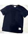 Size 3 TB Men s Side Slit Relaxed Short Sleeve T Shirt Navy - THOM BROWNE - BALAAN 4