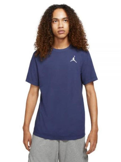 Jordan Jumpman Crew Neck Short Sleeve T Shirt Navy - NIKE - BALAAN 2