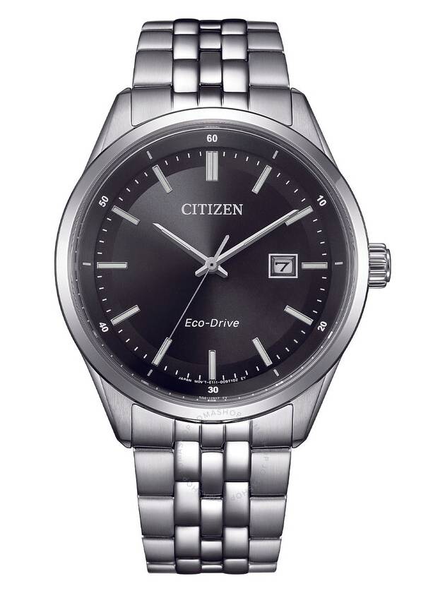 Citizen Black Dial Eco-Drive Men's Stainless Steel Watch BM7560-59E - CITIZEN - BALAAN 1