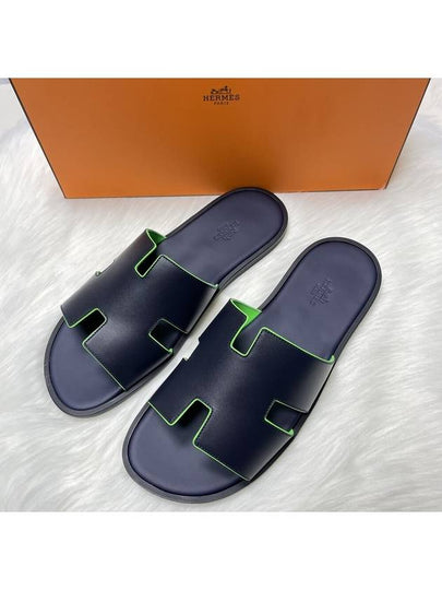 Izmir Leather Sandals Marine - HERMES - BALAAN 2