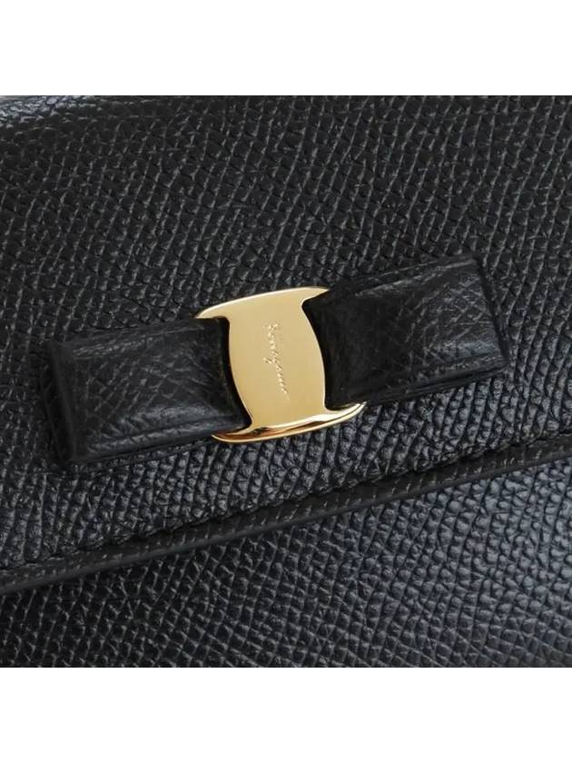 Vara Bow Card Walletr Black - SALVATORE FERRAGAMO - BALAAN 8