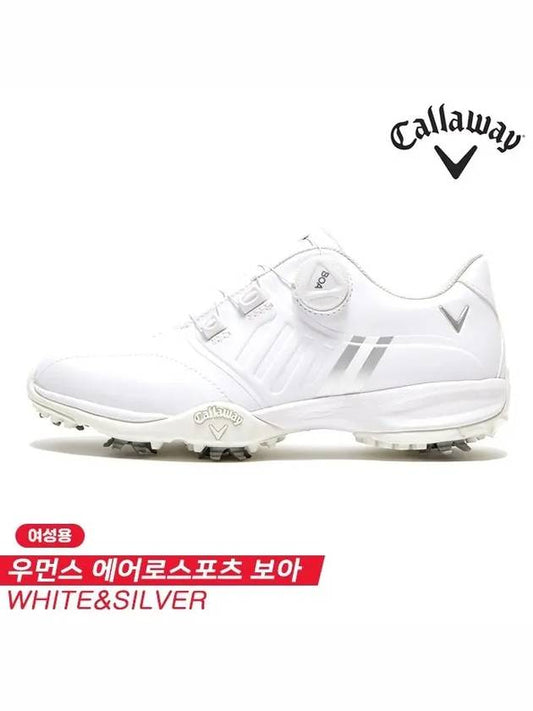 Aerosports Boa AEROSPORT BOA Golf Shoes White Silver Women's - CALLAWAY GOLF - BALAAN 2