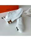 2024 Bouncing Sneakers Graphic Mesh Suede Goatskin Blanc 250 Size H232856ZH91 - HERMES - BALAAN 3