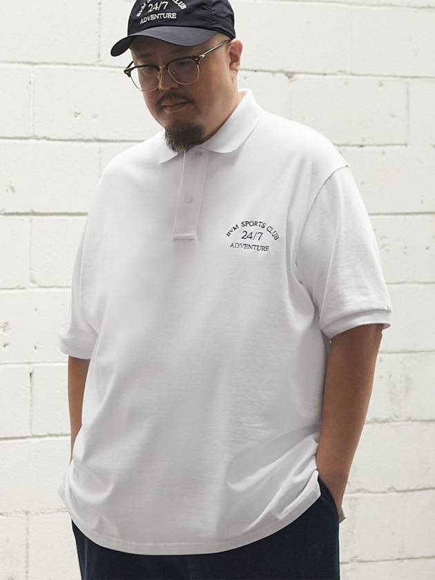 247 Club Polo Shirt White - BOOVOOM - BALAAN 2