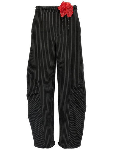 Rotate Birger Christensen Pinstriped 'Cargo' Pants - ROTATE - BALAAN 1