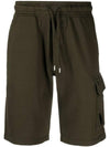 Light Fleece Utility Shorts Green - CP COMPANY - BALAAN 2