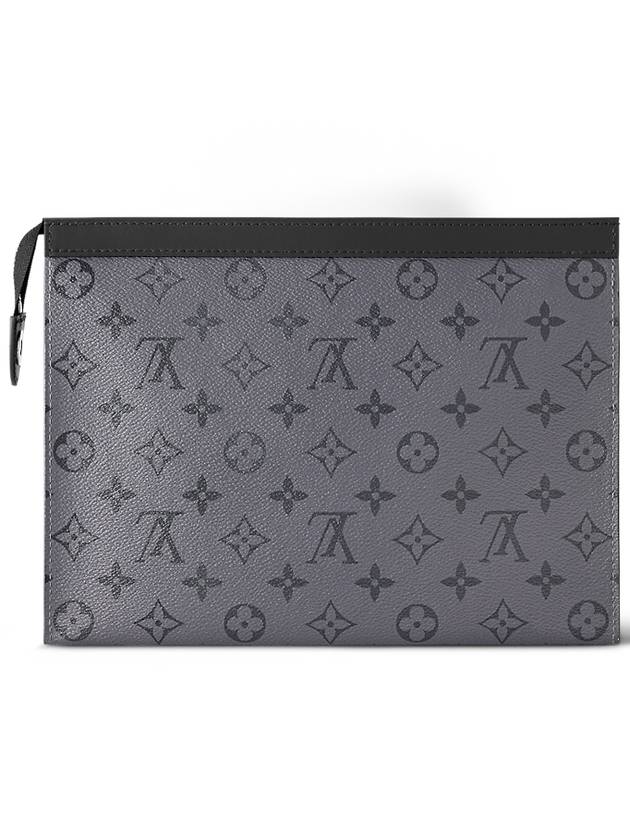 Monogram Eclipse Reverse Pochette Voyage MM Pouch Bag Grey - LOUIS VUITTON - BALAAN 6