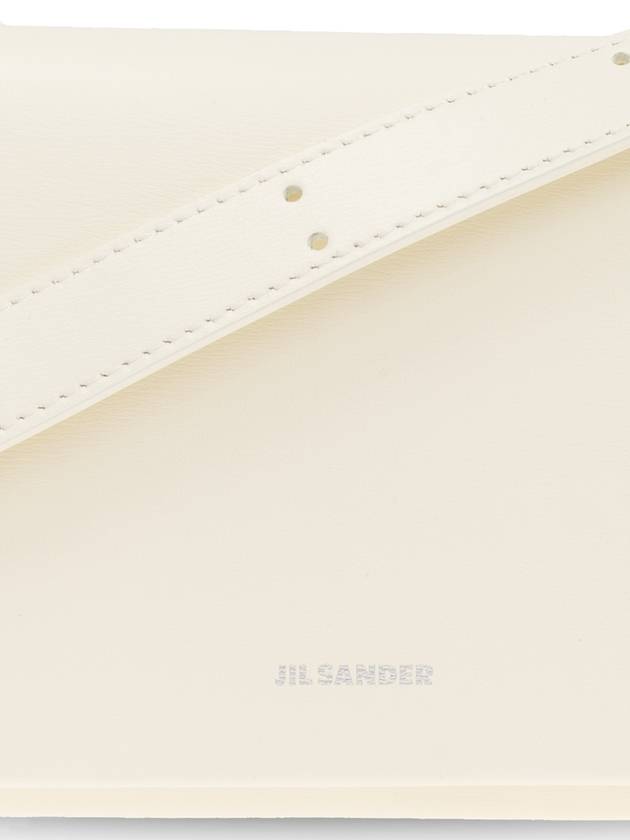 JIL SANDER Leather Wallet On A Strap, Women's, Cream - JIL SANDER - BALAAN 6