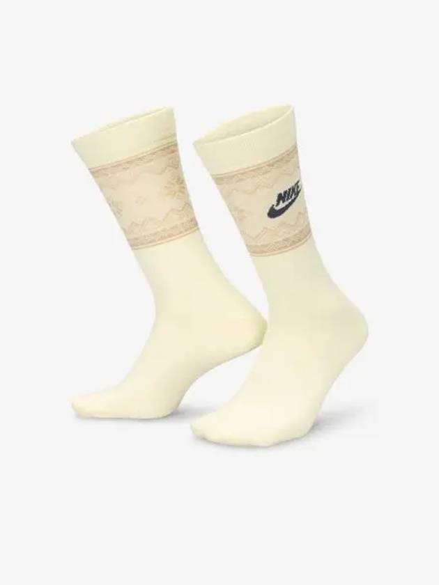 Everyday Essential Crew Socks 1 Pair Coconut Milk Hemp Armorry Navy FZ3071 113 - NIKE - BALAAN 1