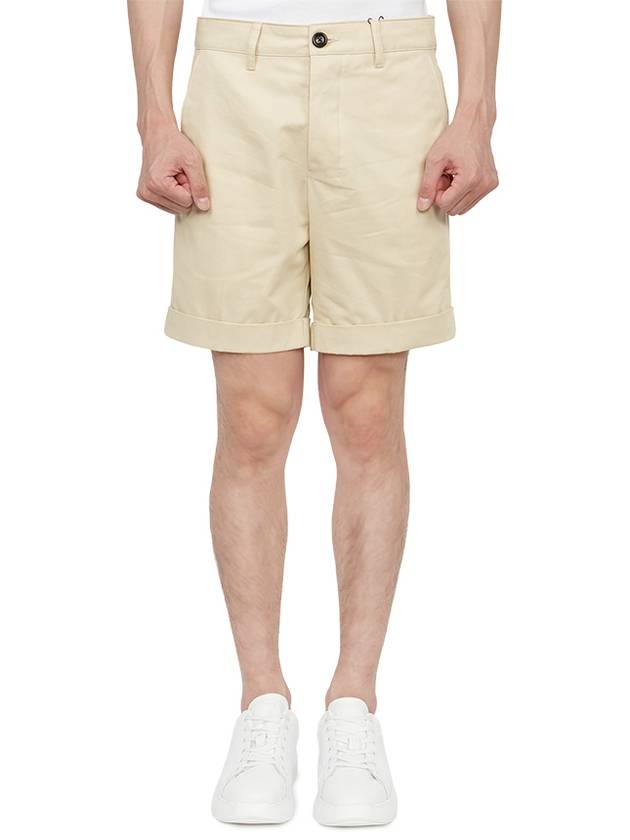 Men's Chino Shorts Vanilla - AMI - BALAAN 2