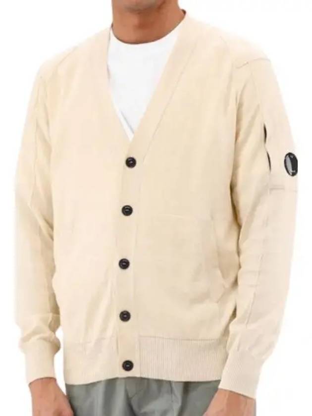 Lens Cotton Cardigan Beige - CP COMPANY - BALAAN 2