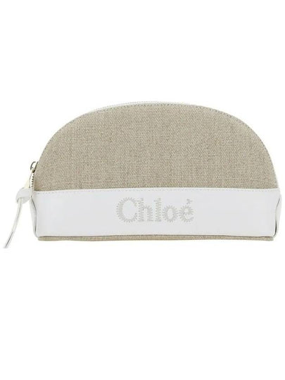 Women's Sense Pouch Bag Beige White - CHLOE - BALAAN 2