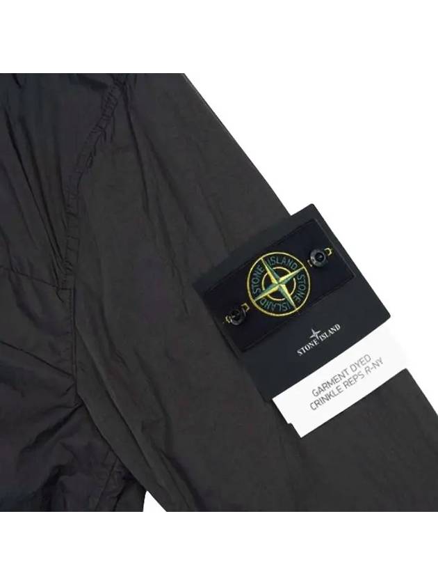 Compass Badge Pleated Windbreaker Grey - STONE ISLAND - BALAAN 4