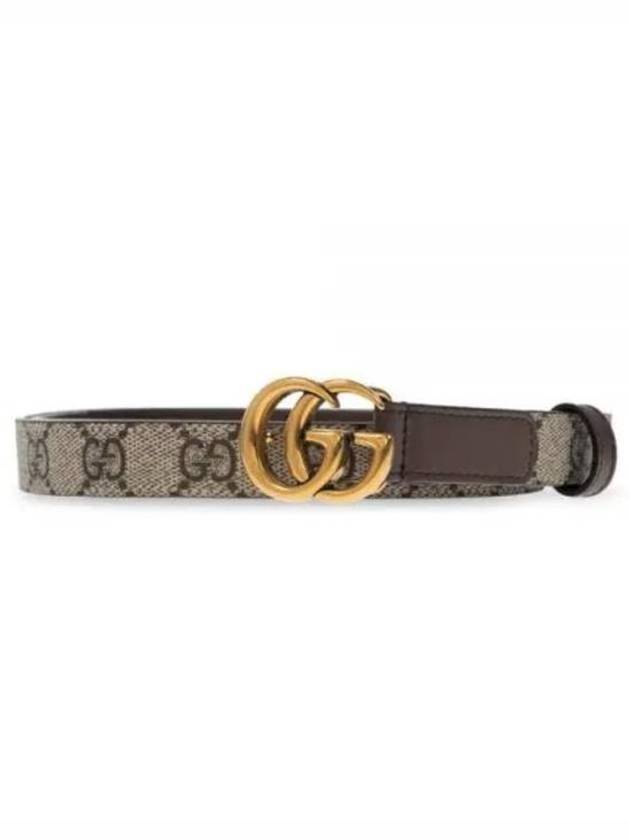 GG Marmont Thin Belt Beige - GUCCI - BALAAN 2