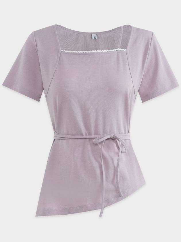 Pirouette Square Neck Strap Point Tee - MICANE - BALAAN 4