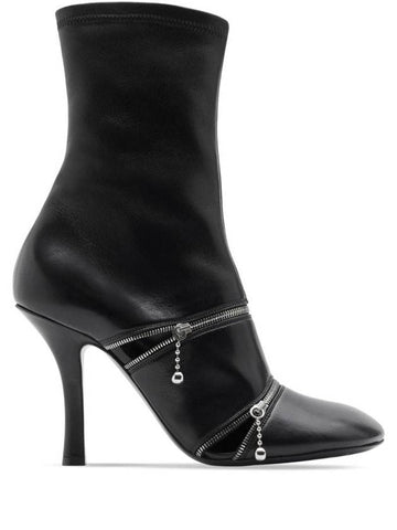 Peep leather ankle boots 8080250 - BURBERRY - BALAAN 1