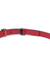 V Logo Signature Leather Belt Black Red - VALENTINO - BALAAN 7