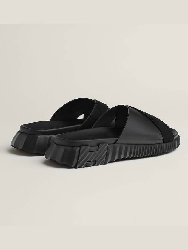 Infra Slippers Black - HERMES - BALAAN 5