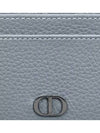 CD Icon Grained Calfskin Card Wallet Grey - DIOR - BALAAN 5