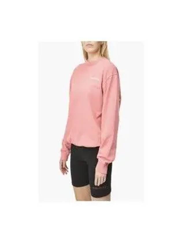 Logo Print Crew Neck Cotton Sweatshirt Pink - SPORTY & RICH - BALAAN 8