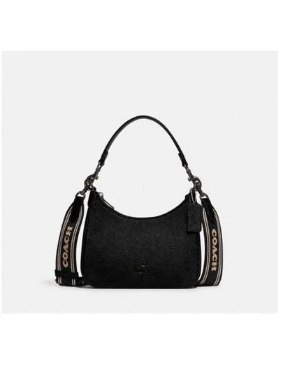 Signature Canvas Hobo Shoulder Bag Black - COACH - BALAAN 2