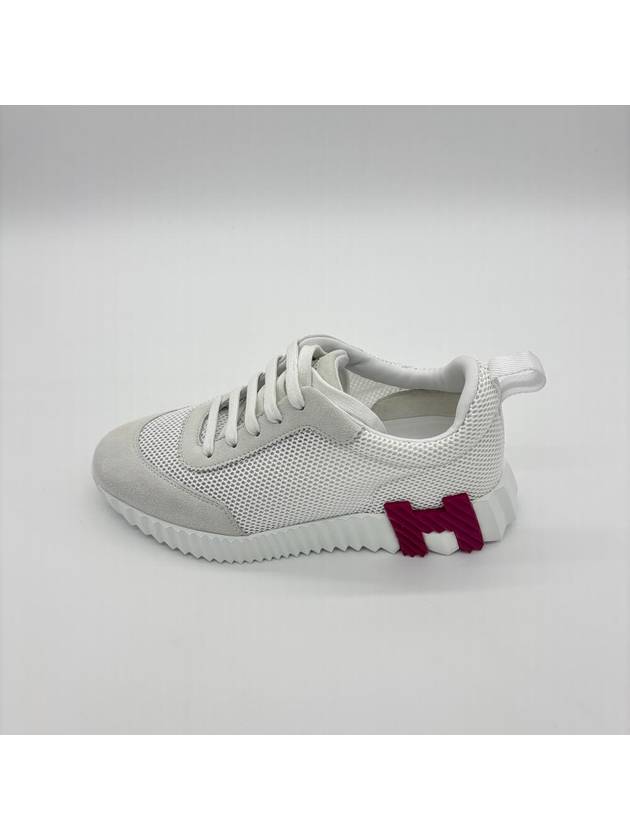 Bouncing Mesh Low Top Sneakers Blanc White - HERMES - BALAAN 5