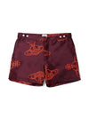 ORB Suiting Classic Boxer Bermuda Shorts Burgundy - VIVIENNE WESTWOOD - BALAAN 2