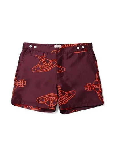 ORB Suiting Classic Boxer Bermuda Shorts Burgundy - VIVIENNE WESTWOOD - BALAAN 2