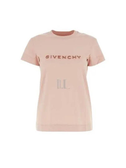 Cotton 4G Slim Fit Short Sleeve T-Shirt Pink - GIVENCHY - BALAAN 2