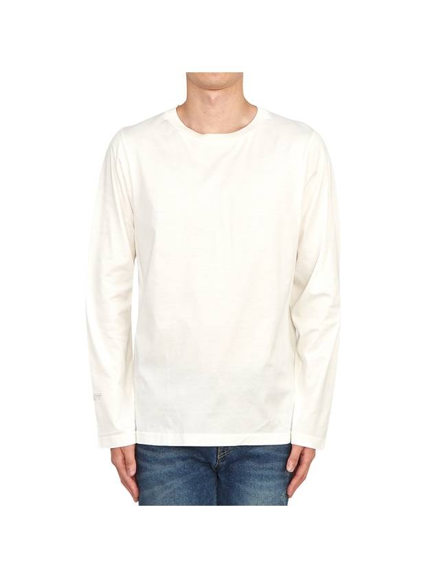 Shadow Project Cotton Jersey Long Sleeve T-Shirt White - STONE ISLAND - BALAAN 2