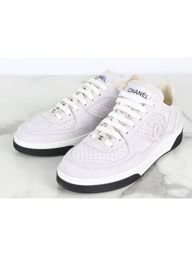 CC logo air force sneakers light purple 36 5 235 - CHANEL - BALAAN 7