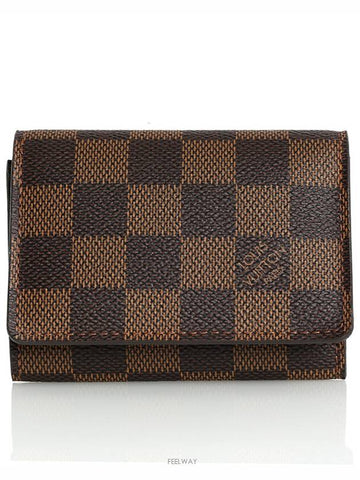 Damier unisex business card wallet flap mini - LOUIS VUITTON - BALAAN 1