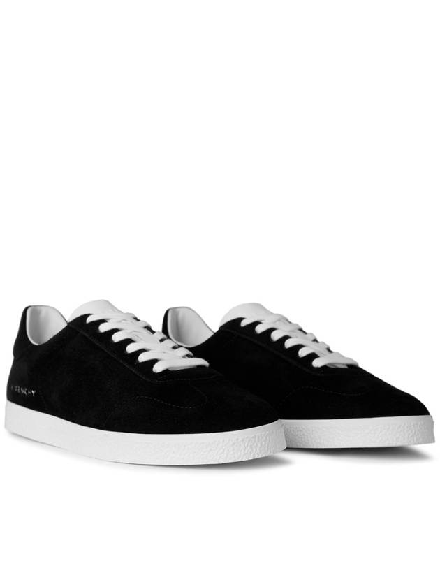 Town Suede Low Top Sneakers Black - GIVENCHY - BALAAN 3