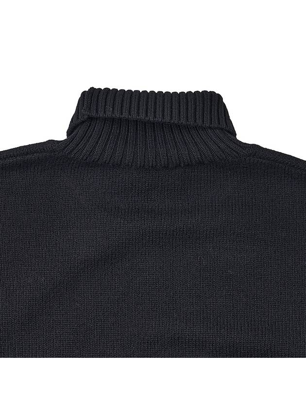 Heart Logo Knit Turtleneck Black - AMI - BALAAN 8