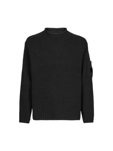 Men's Wool Knit Top Black - CP COMPANY - BALAAN 1