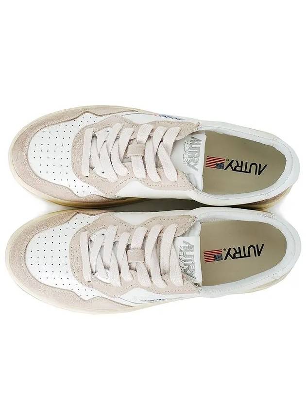 Men's Medalist Leather Low Top Sneakers White - AUTRY - BALAAN 4