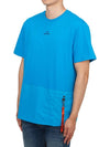 Clint Men s Short Sleeve T Shirt PMTSRE08 BLUE JEWEL - PARAJUMPERS - BALAAN 2