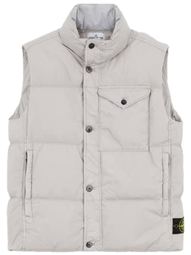 Crinkle Reps R-NY Down Vest Grey - STONE ISLAND - BALAAN 2