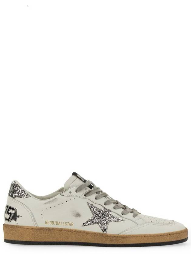 Ball Star Heel Tab Low Sneakers White Silver - GOLDEN GOOSE - BALAAN 3