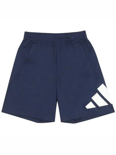 Train Essentials Logo Shorts Dark Blue - ADIDAS - BALAAN 1