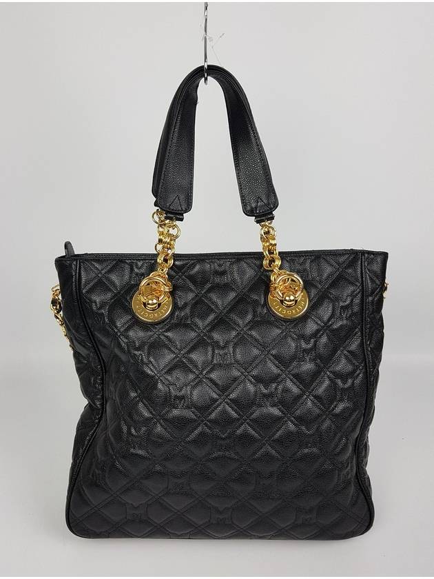 Macrocity gold quilted leather shoulder bag - METROCITY - BALAAN 4