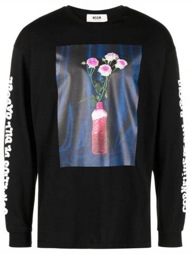 Fantastic Green Cotton Long Sleeve T-Shirt Black - MSGM - BALAAN 2