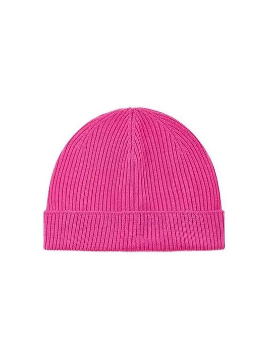 MEN ribbed wool beanie dark pink - RICK OWENS - BALAAN 1