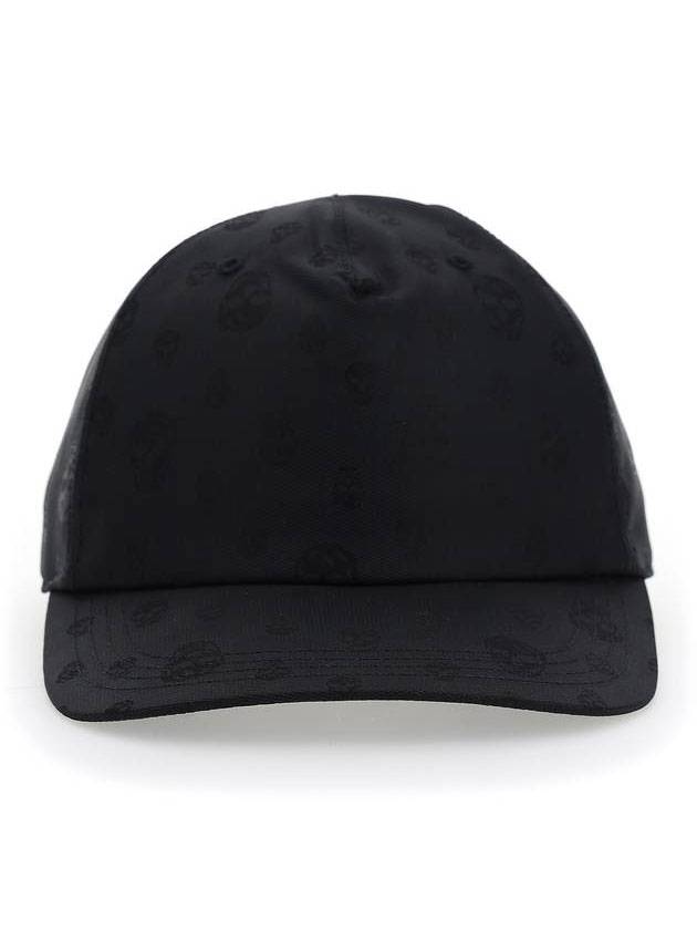 Skull Print Ball Cap Black - ALEXANDER MCQUEEN - BALAAN 1