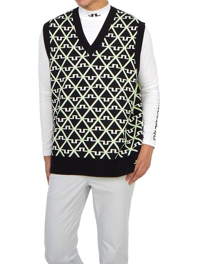 Golf Elian Knit Vest Black - J.LINDEBERG - BALAAN 5