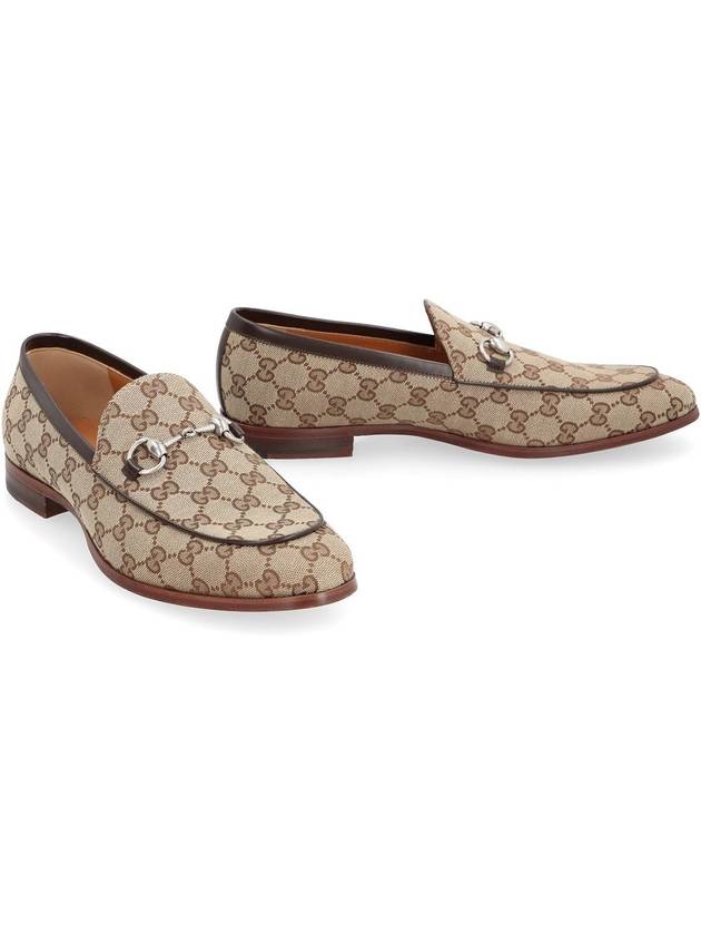 Men's Horsebit Loafer Beige Ebony - GUCCI - BALAAN 4