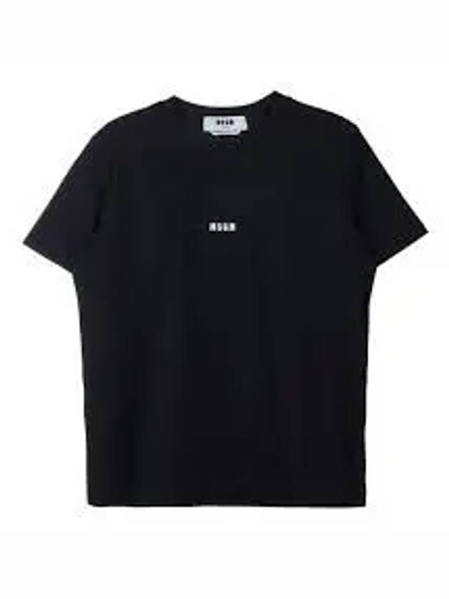 Micro Logo Short Sleeve T-Shirt Black - MSGM - BALAAN 2