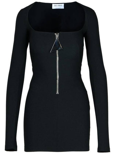 The Attico Black Polyester Blend Dress - THE ATTICO - BALAAN 1