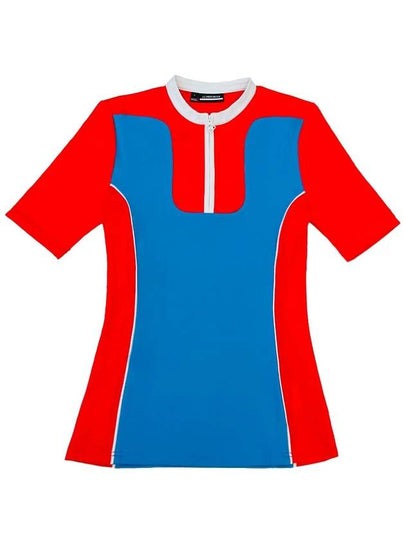 Golf Short Sleeve Bea Top BEA Red - J.LINDEBERG - BALAAN 2